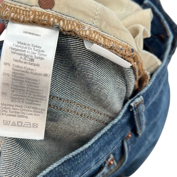 Madewell The Petite Darted Barrel-Leg Jean Softdrape Edition Leeds Wash Size 31P - Picture 12 of 13